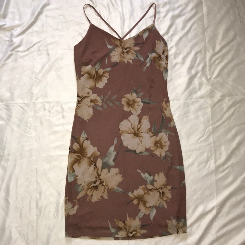 Floral stretchy dress